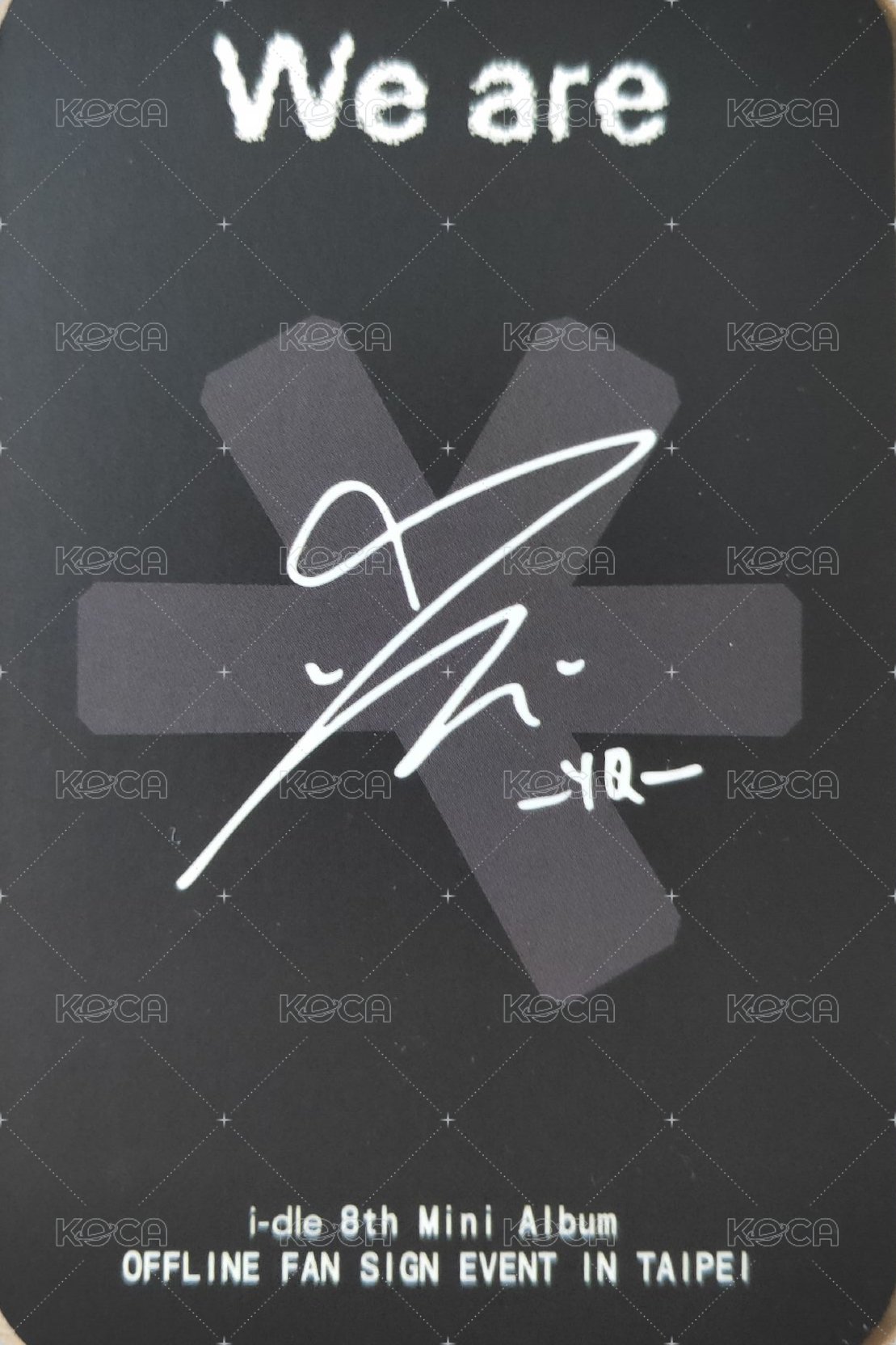 We are fanme 入場卡 / 場限卡 台北簽售入場卡 背面