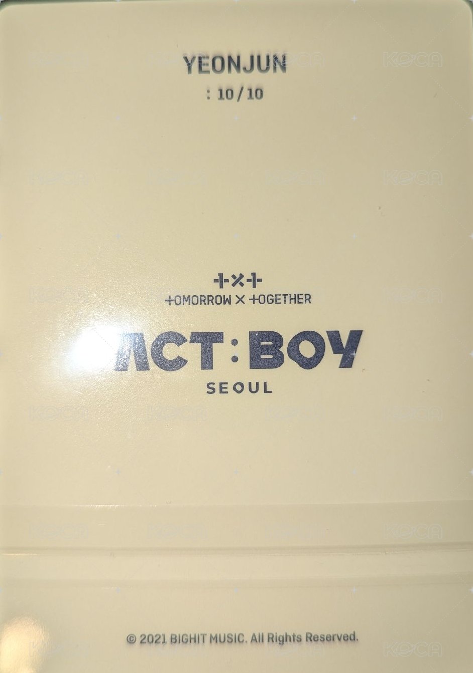 ACT:BOY 隨機卡  背面