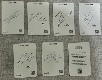 SATUR 一套完整七張