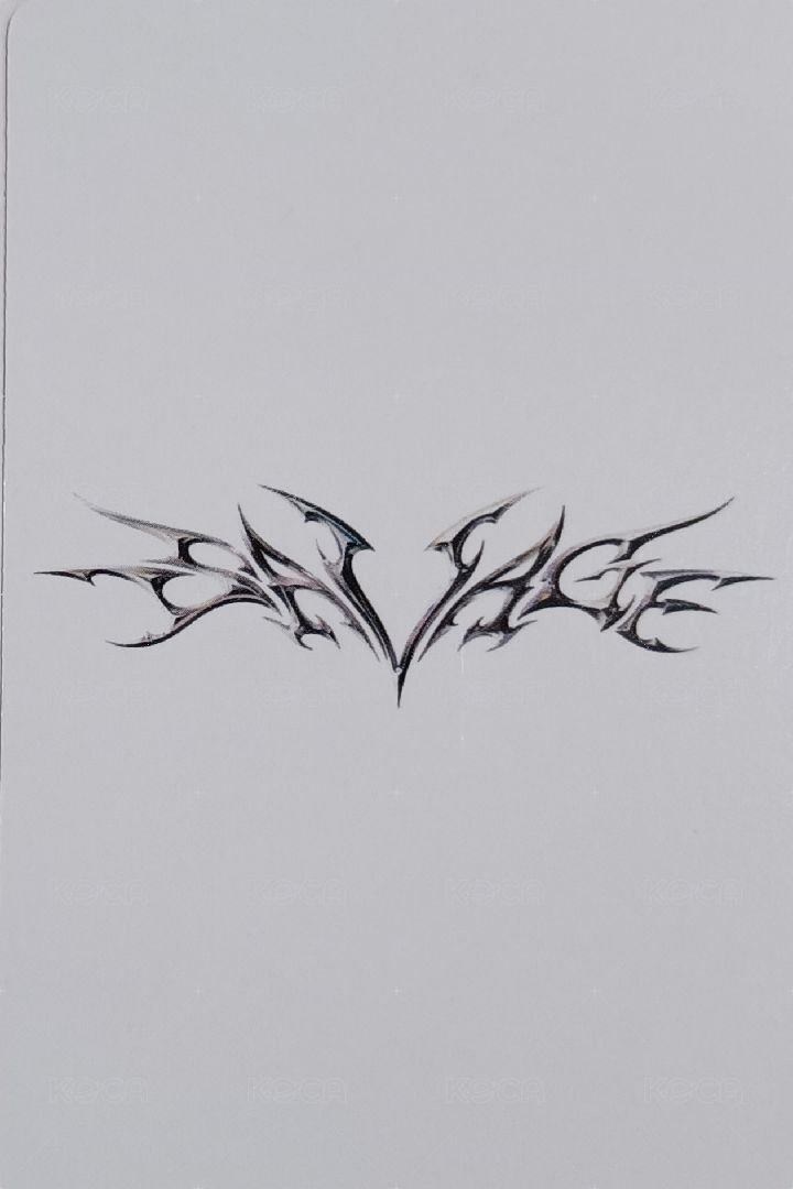 Savage 專輯卡 p.o.s寧 貓爪寧 背面