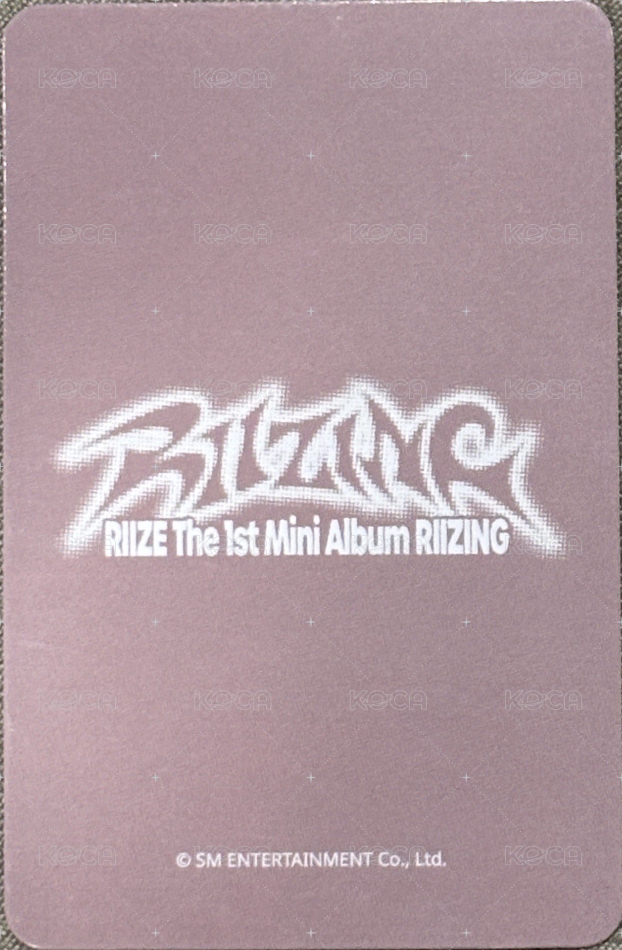 RIIZING am 2.0 簽售卡  背面