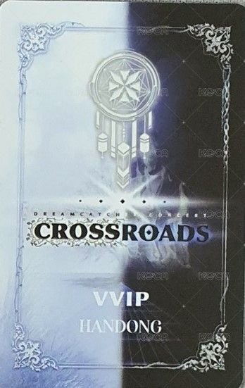 Crossroad線上演唱會 周邊卡 VVIP卡 背面