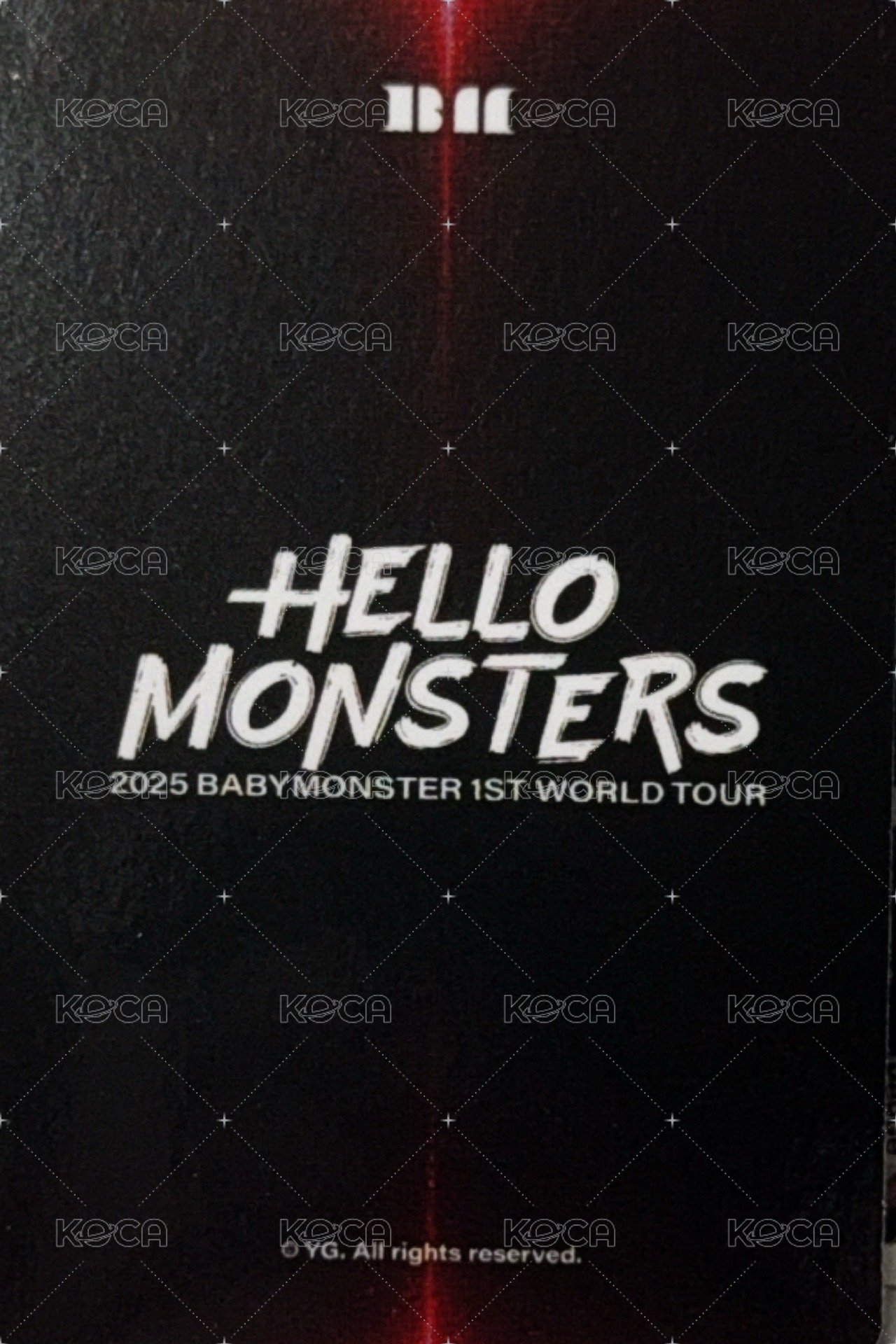 25世巡 首爾場週 隨機卡  背面