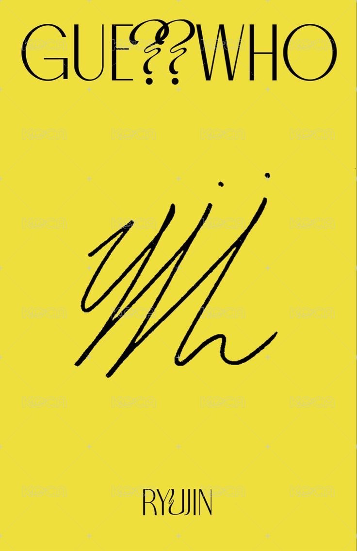 GUESS WHO 專輯卡  背面