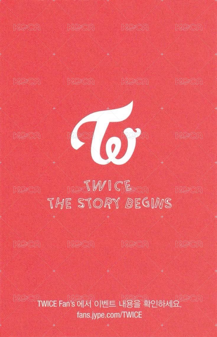 THE STORY BEGINS 專輯卡  背面