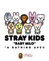 A BATHING APE®︎ x Stray kids