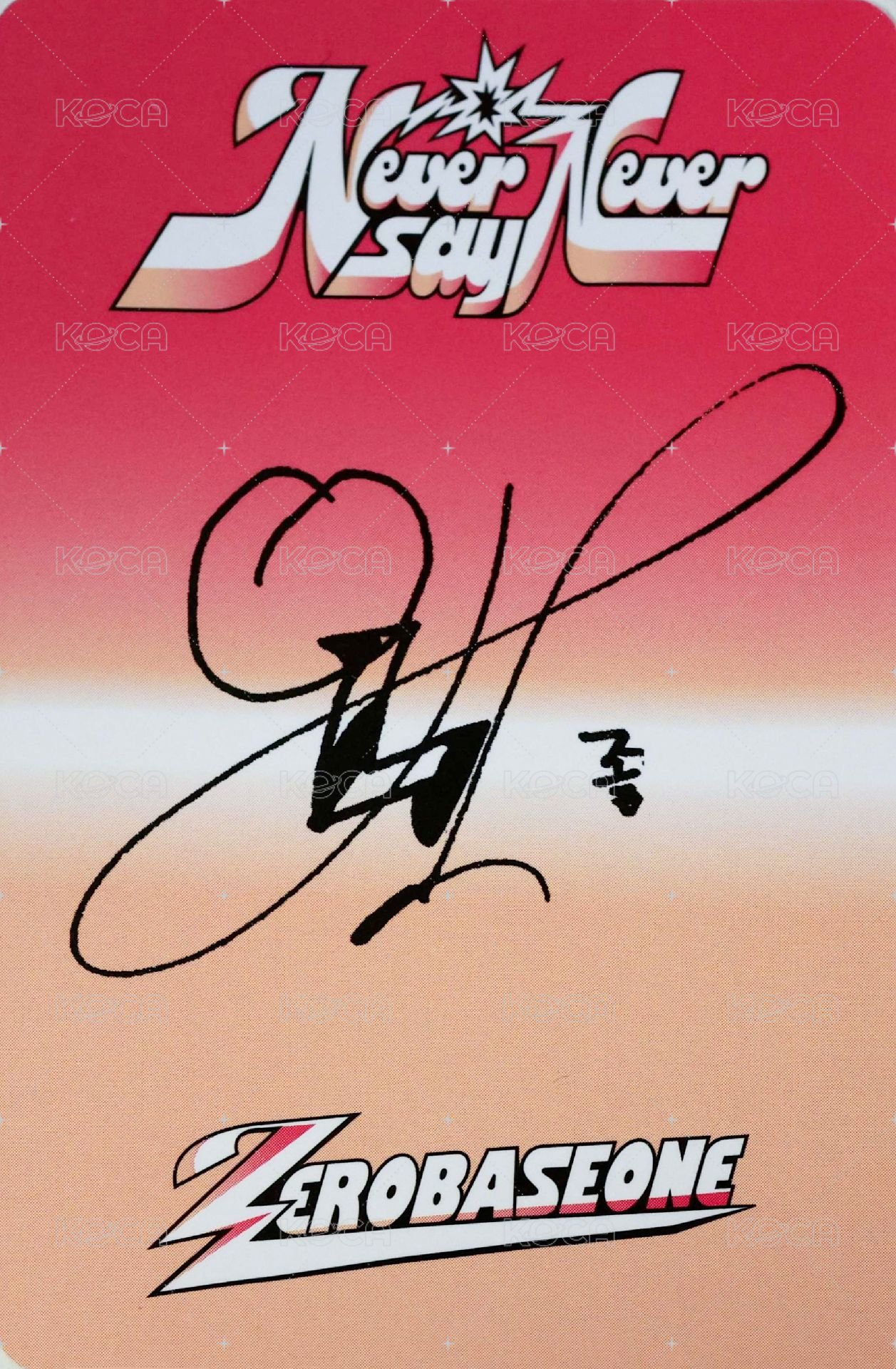 正規一 專輯卡 ICON ver. 背面