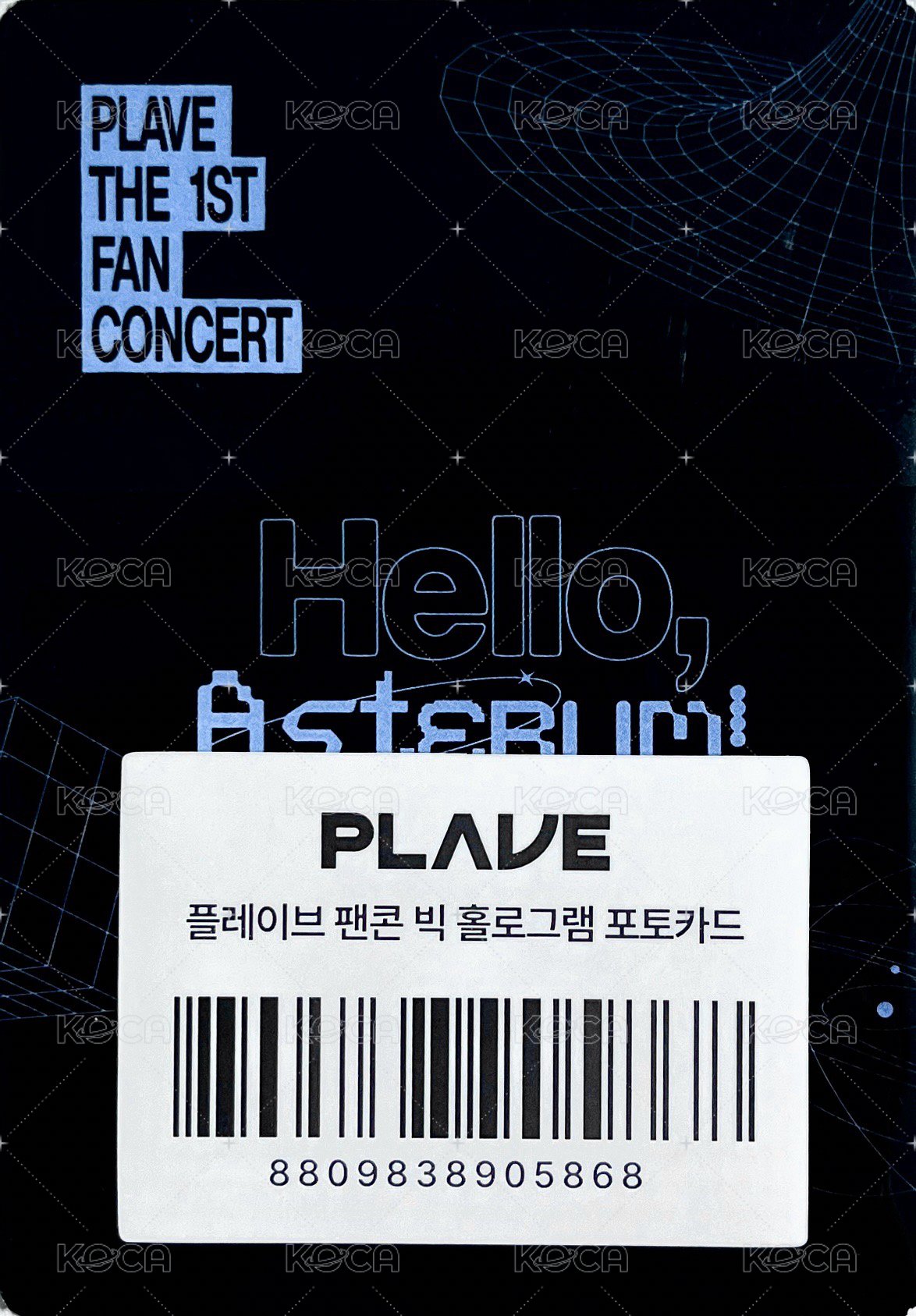 初演唱會 周邊卡 長袖 鐳射閃卡 背面