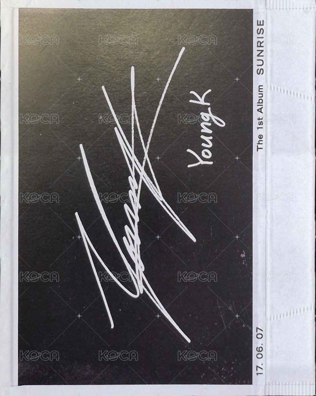 正一 專輯卡  背面