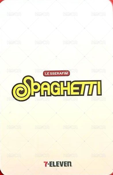 SPAGHETTI 711 企劃包 特典卡  背面