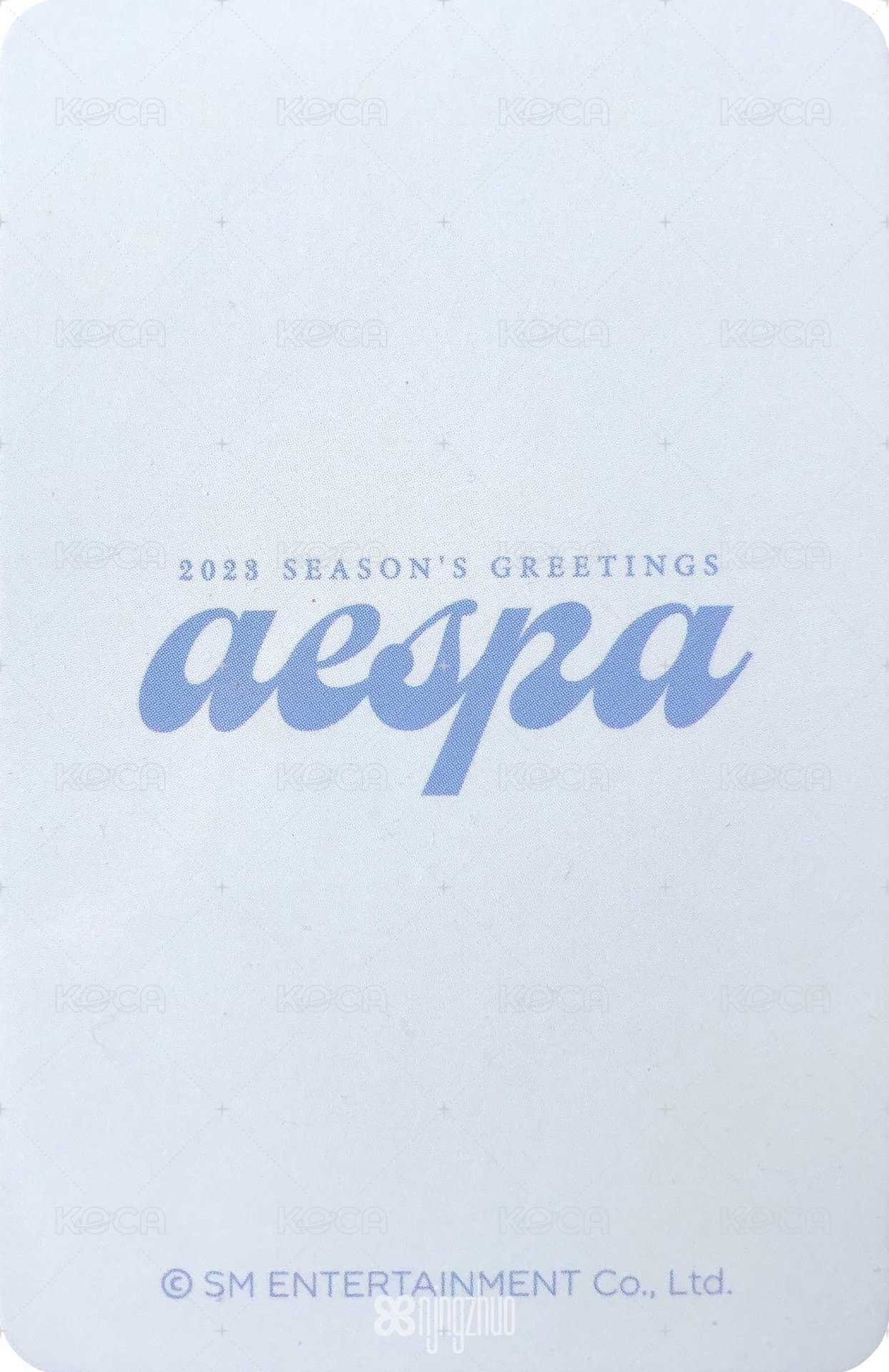 23年曆 Starone 特典卡 寧 背面