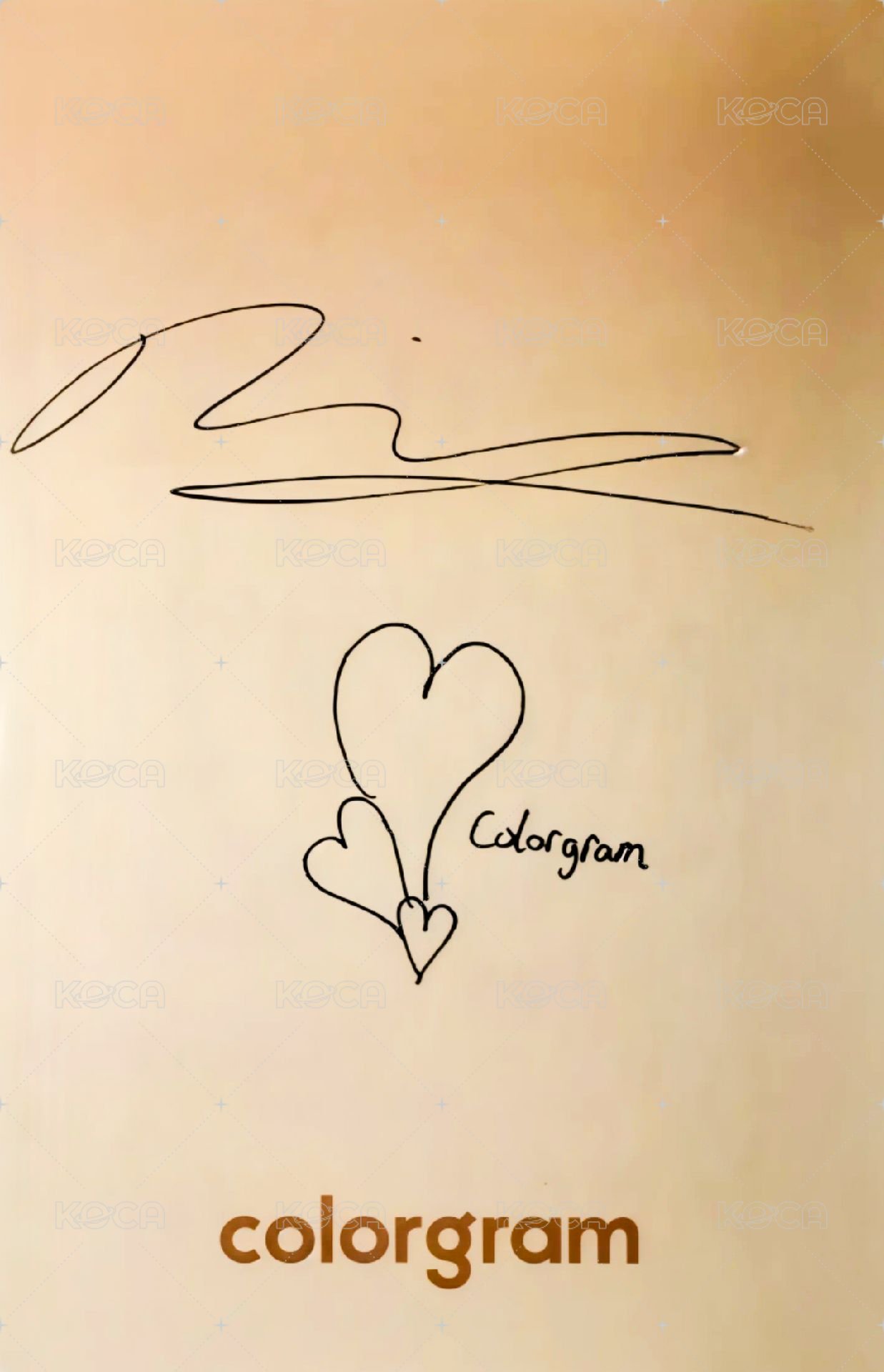 COLORGRAM 代言卡 2.0 背面