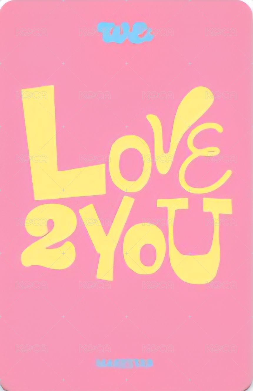 單曲一輯 ms 線下4.0 簽售卡 寶寶搖滾明星ver. 背面