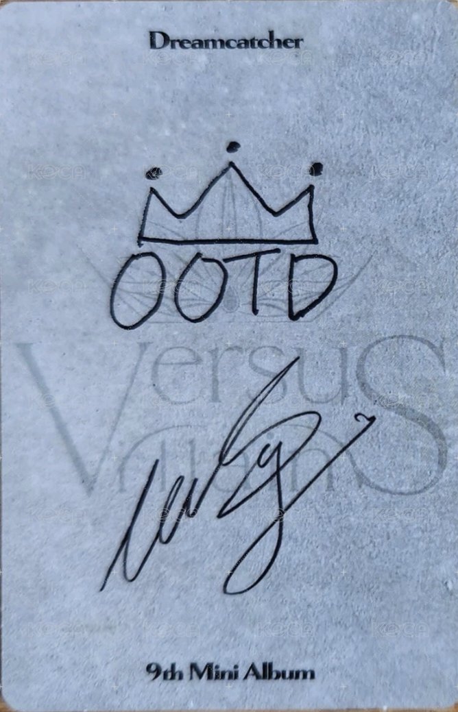 迷你九輯 專輯卡  背面