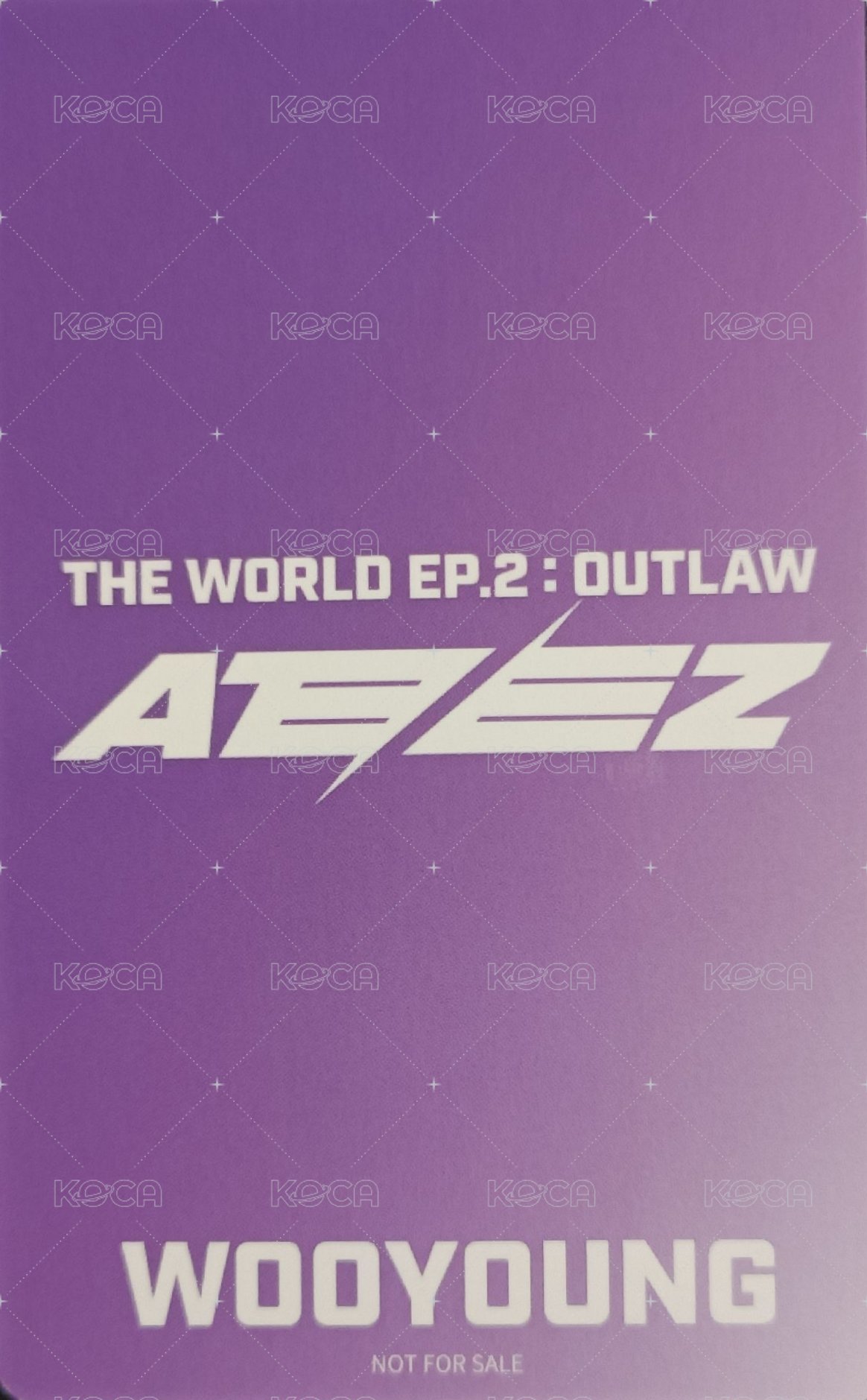 OUTLAW 環球 特典卡  背面