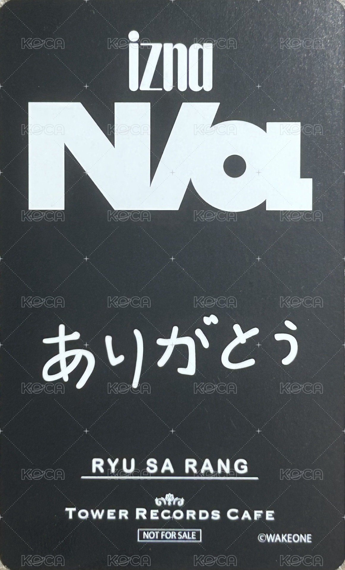 迷一 塔店 咖啡店快閃 特典卡  背面