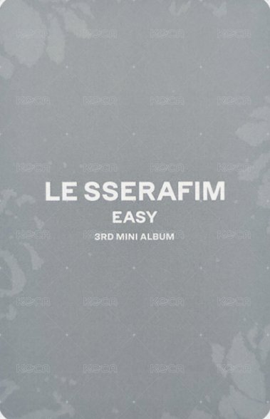 EASY k4 飲料卡 特典卡  背面