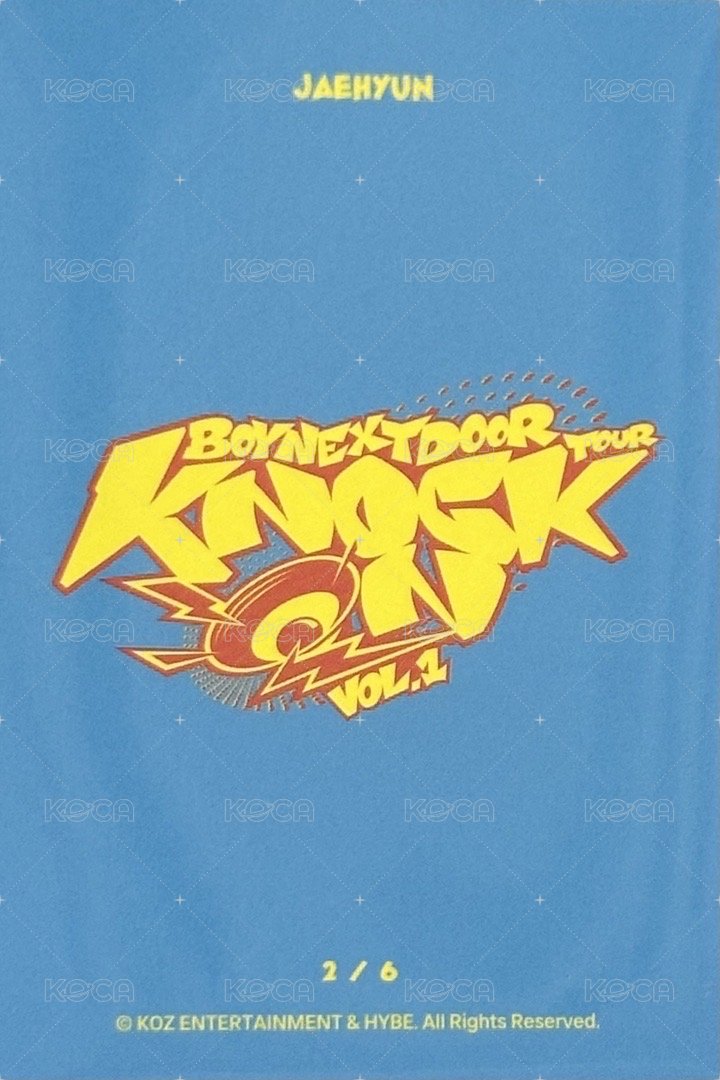 Knock On 巡迴 隨機卡 仁川場周 2/6 背面