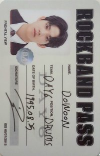 迷九 一般專 專輯卡 id卡 Rock Band ver.