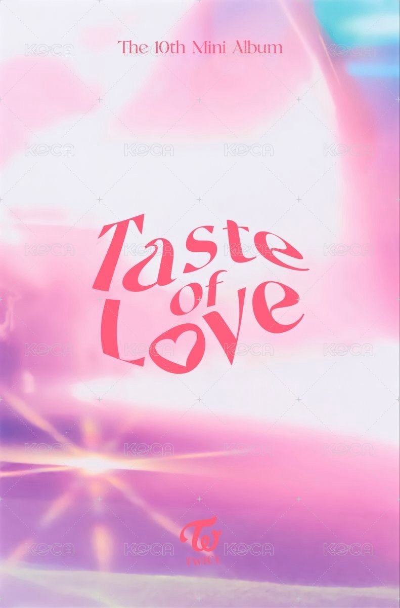 Taste of Love 專輯卡 預購禮 背面