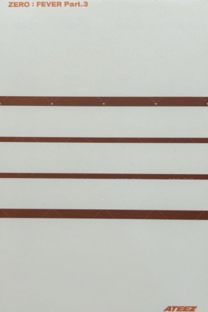 FEVER pt.3 專輯卡 Diary ver. Limited 背面