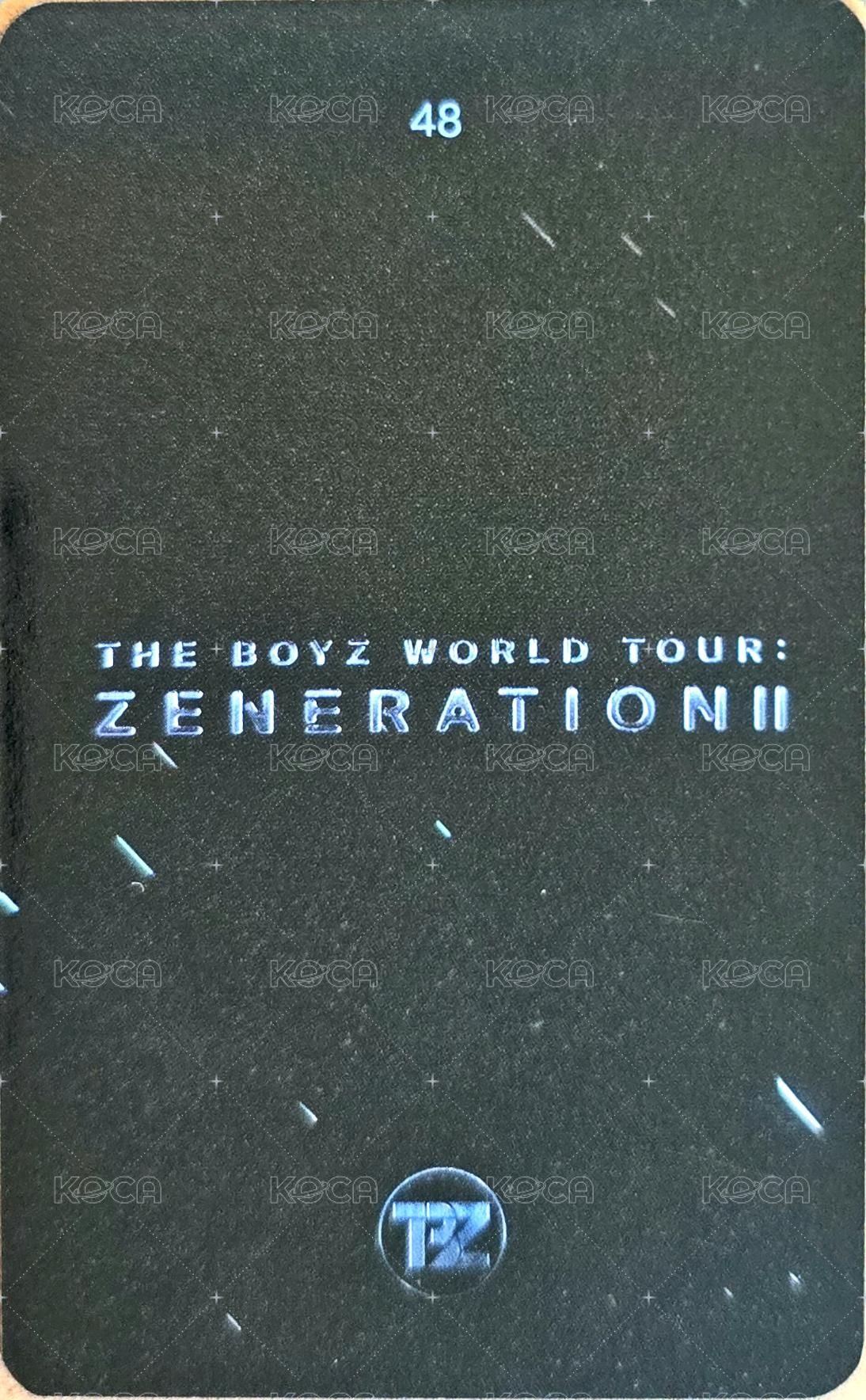 THE BOYZ WORLD TOUR : ZENERATION Ⅱ 隨機卡  背面