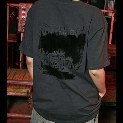 豪雨 灰色短T (M)