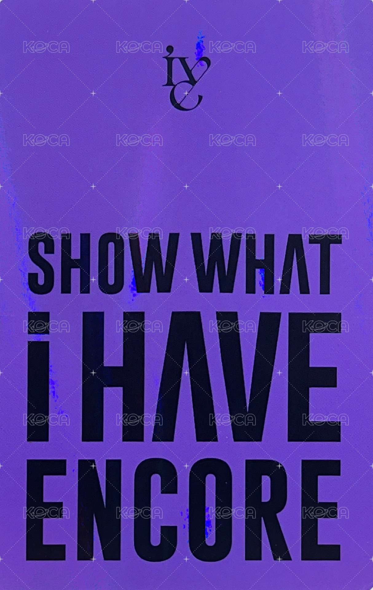SHOW WHAT I HAVE 演唱會 DVD / CD 卡  背面