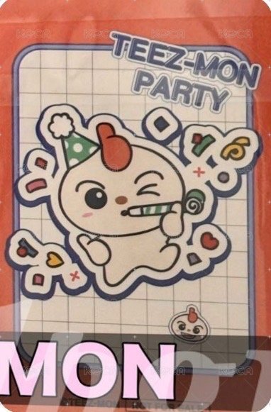 TEEZ-MON POP UP SHOP IN JAPAN 周邊卡 MASCOT PLUSH  背面