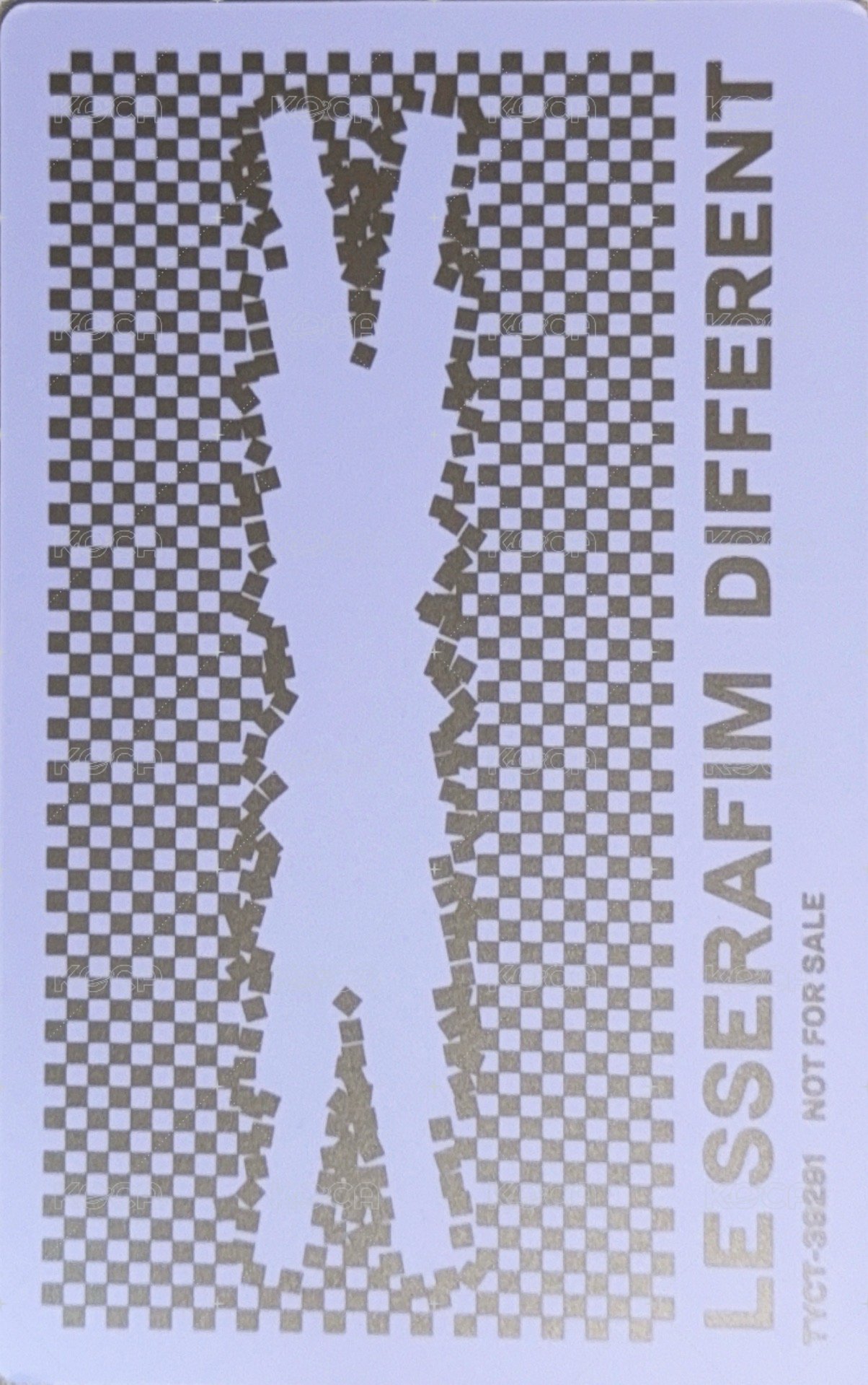 DIFFERENT 專輯卡 通常盤ver. 背面