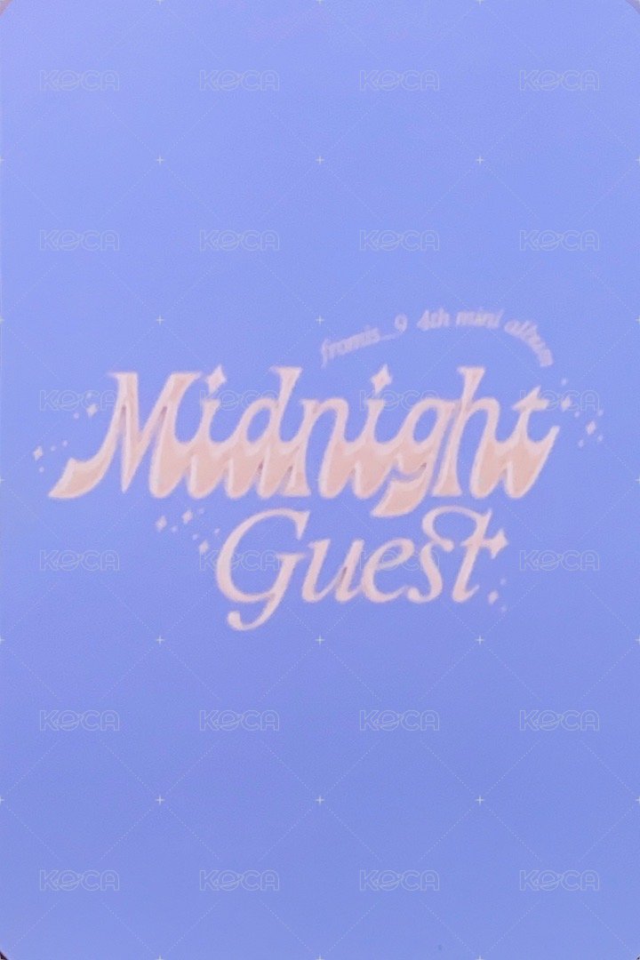 DM 專輯卡 Before Midnight ver. 背面