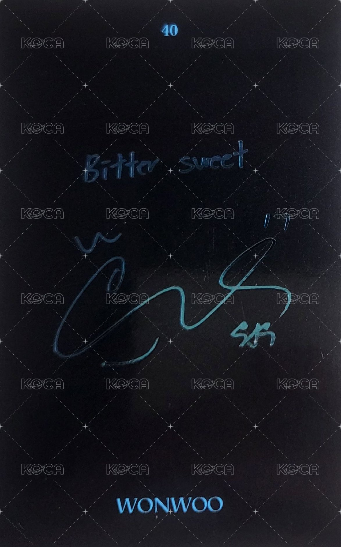 Bittersweet 苦甜 隨機卡 40 自拍卡 背面