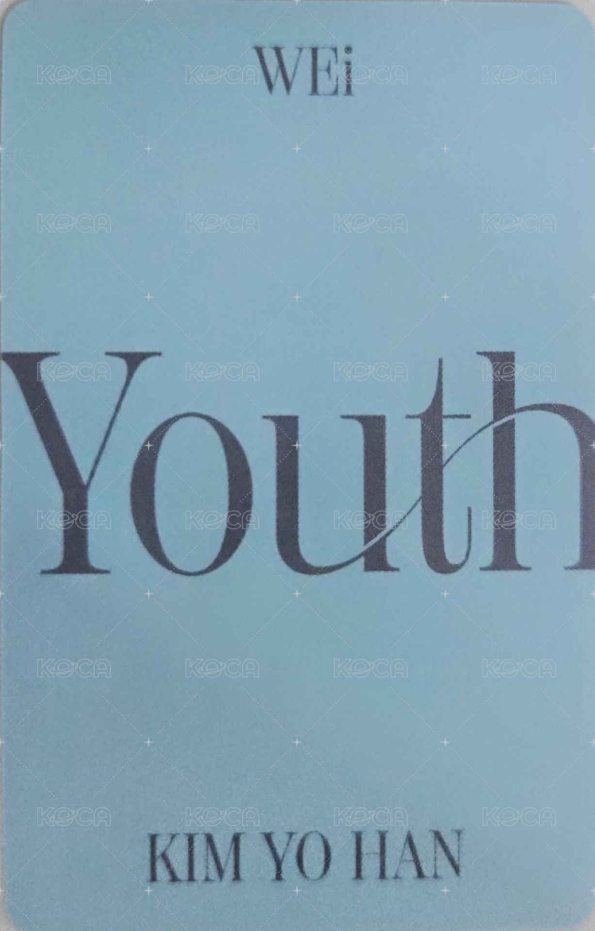 Youth 專輯卡  背面