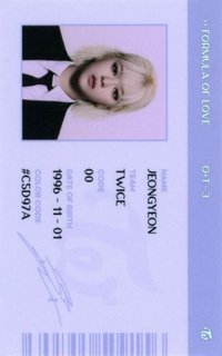 正規三 專輯卡 ID卡