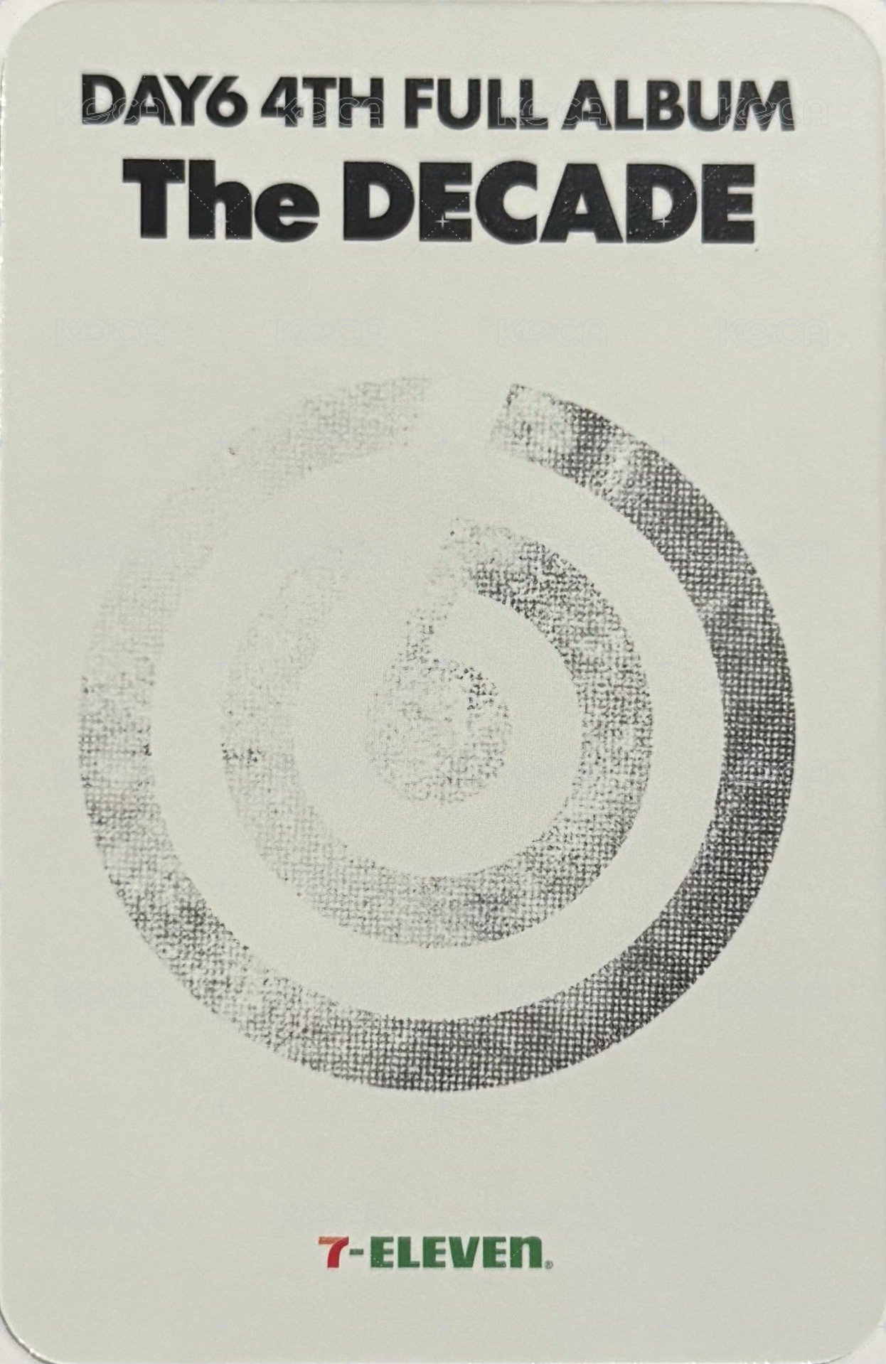 正四 711 幸運卡  背面