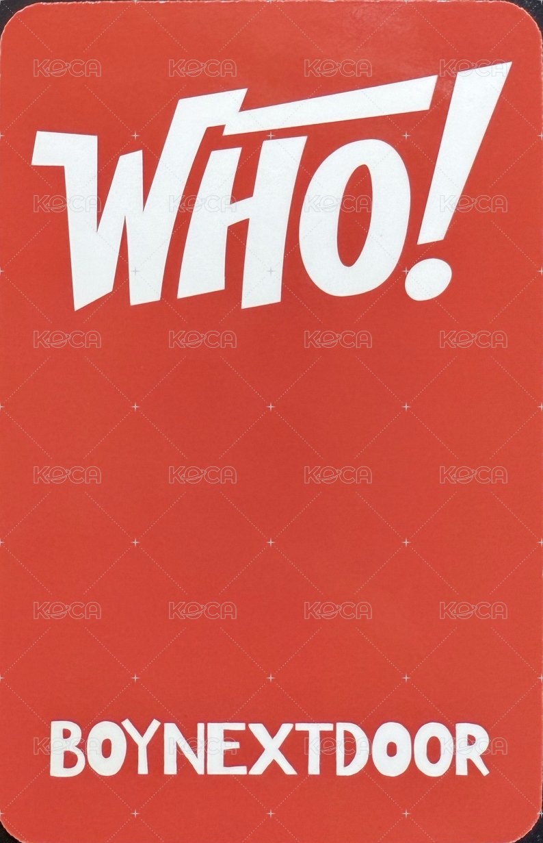 WHO! 楠藝 幸運卡 1 背面