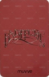 BADITUDE mu 2.0線上 簽售卡  背面