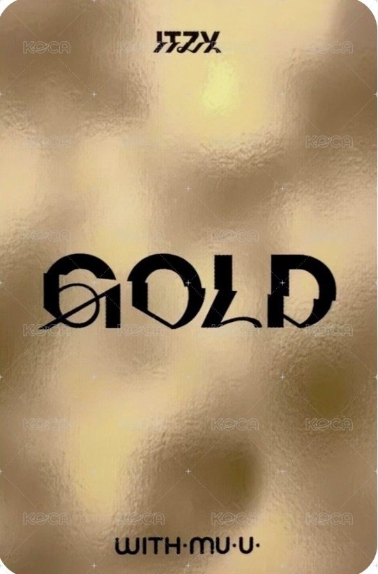 GOLD wm 預售 特典卡  背面