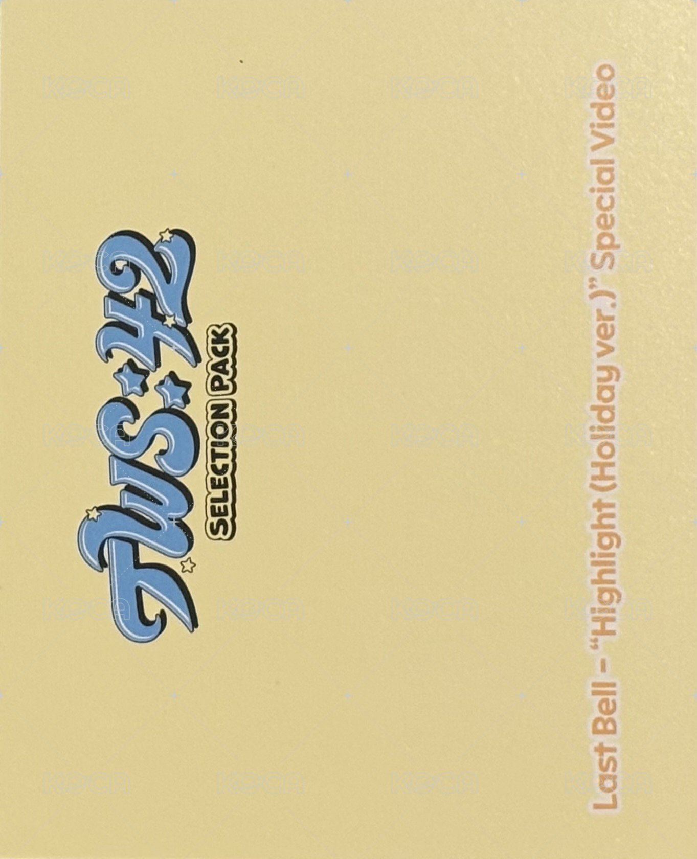 TWS:42 Selection Pack 周邊卡 團卡 背面