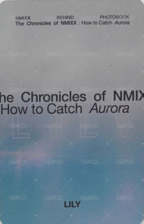 極光寫真 周邊卡 固配 背面