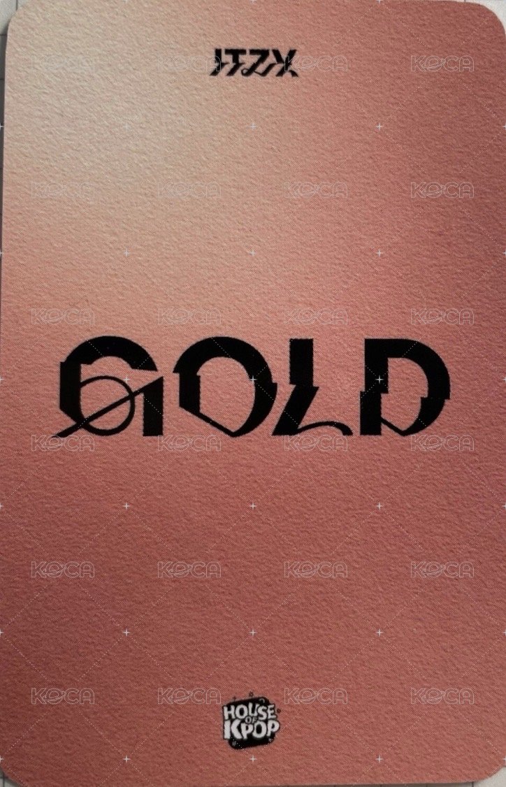 GOLD House Of Kpop 簽售卡 聖誕帽 背面