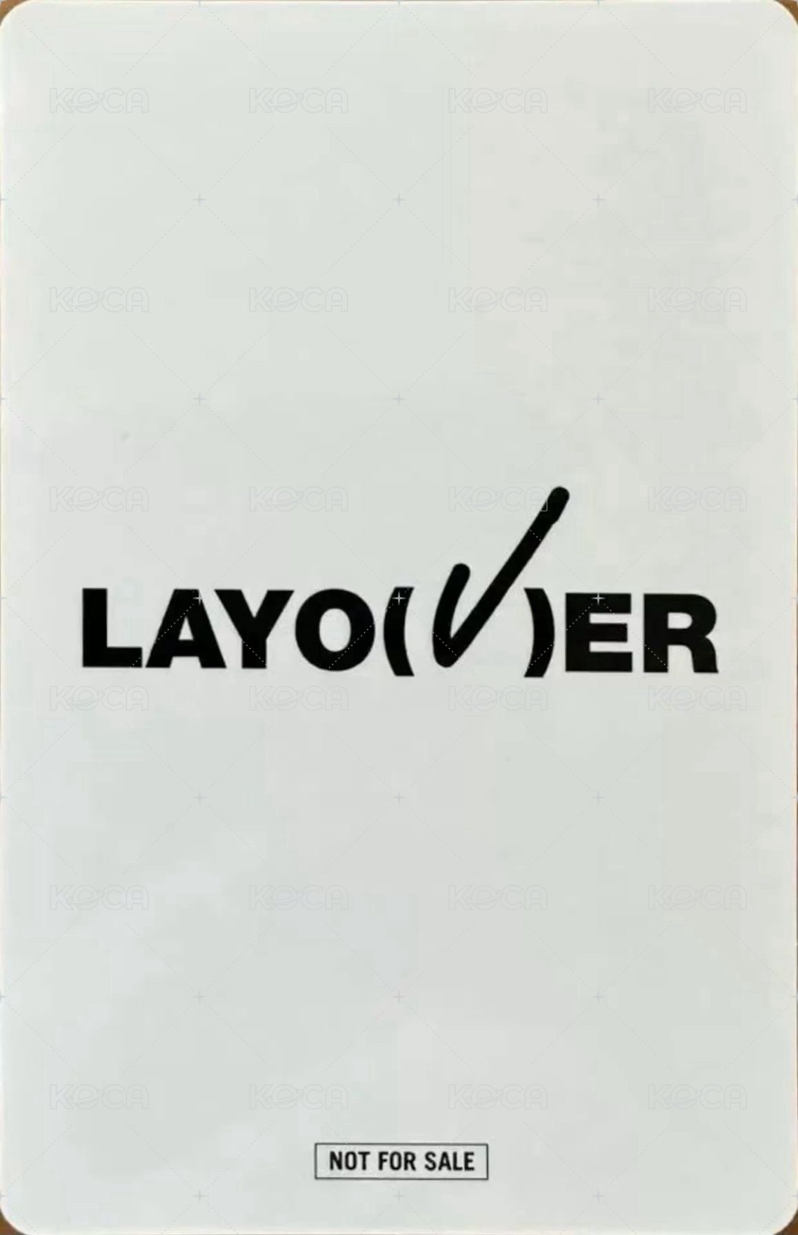 LAYOVER 日咖 幸運卡  背面