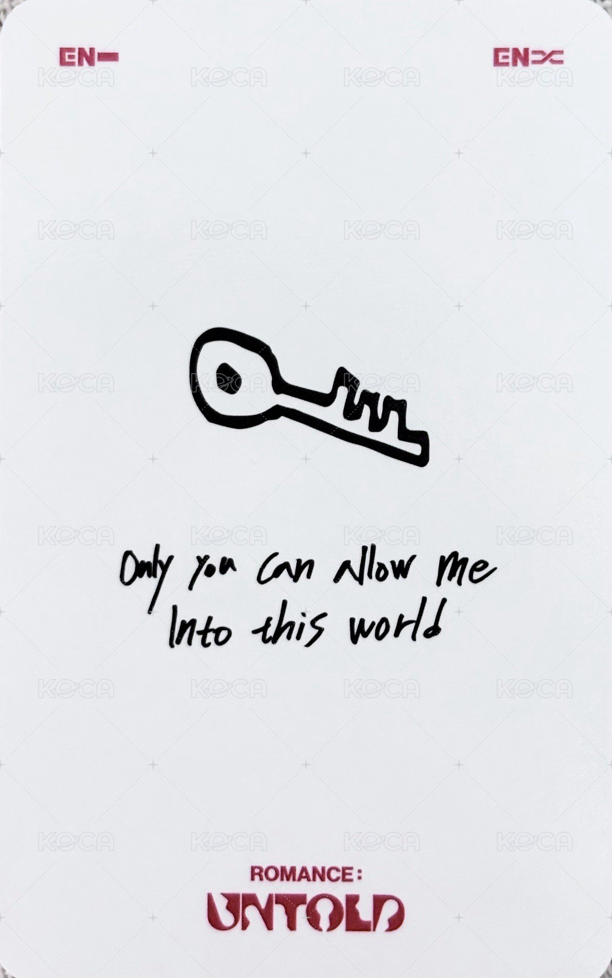 正二 SC 入場卡 / 場限卡  背面