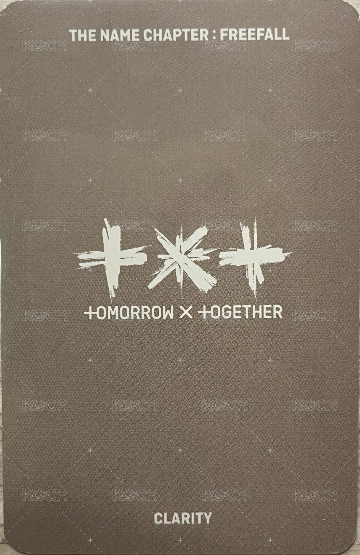 正三 專輯卡 Clarity版 A 背面