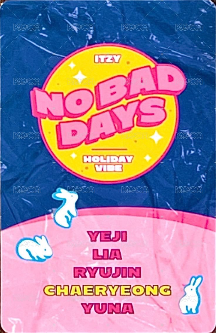 NO BAD DAYS 周邊卡 九月 背面