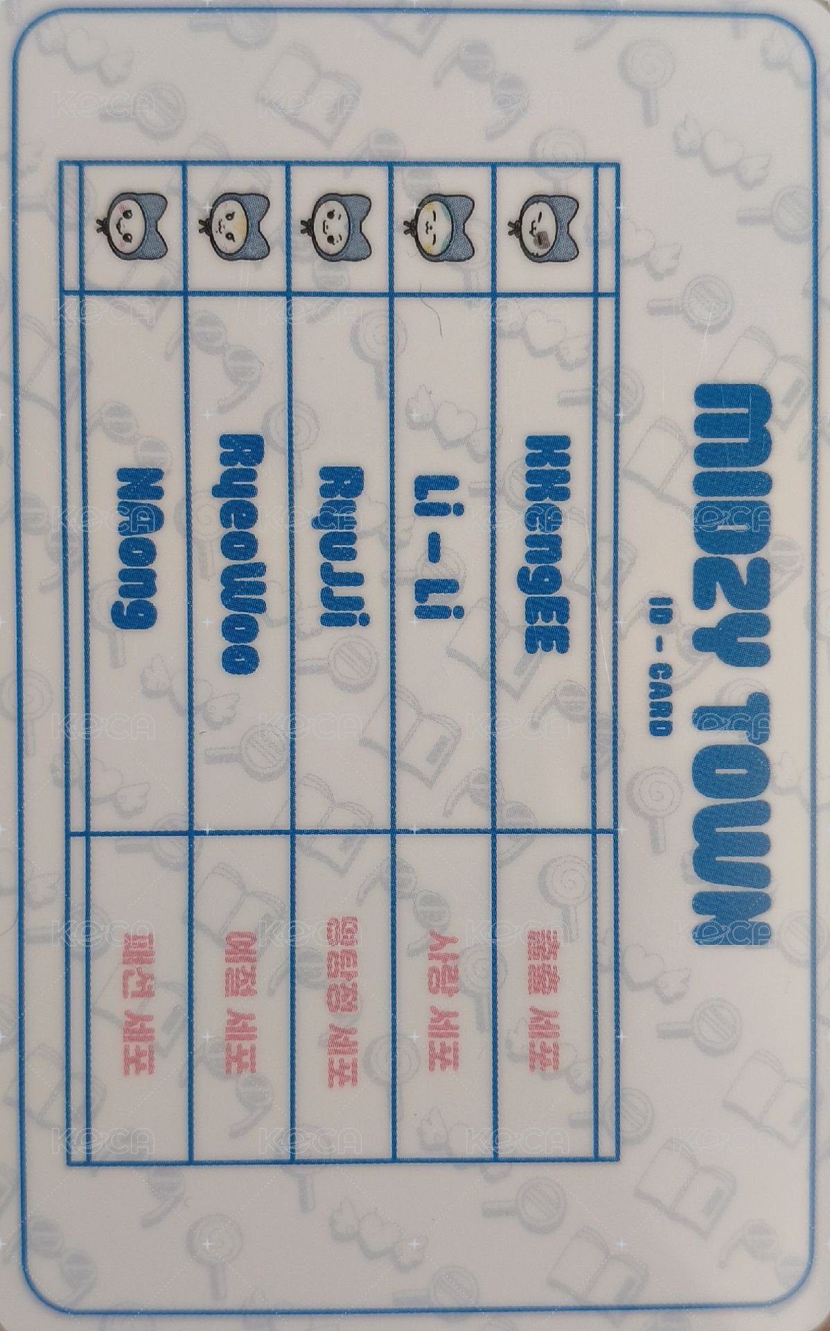 2024 FM jyp 周邊卡 ID卡 背面