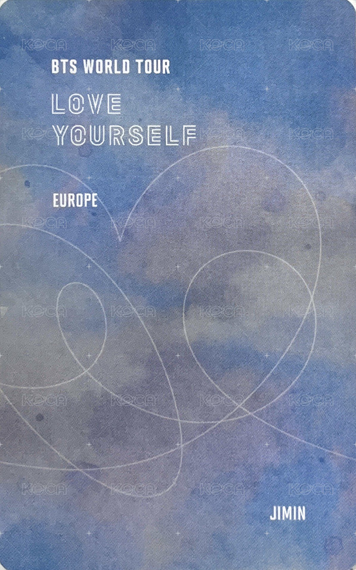 LY Tour 演唱會 DVD / CD 卡 歐洲 一般版 背面