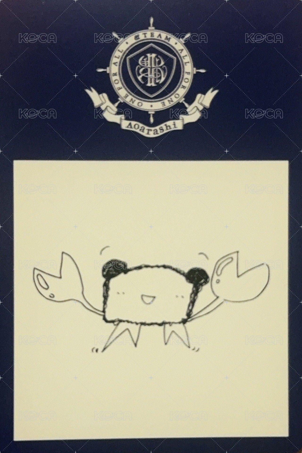 青嵐 yzy  青島線下簽售 簽售卡 塗鴉卡背 背面