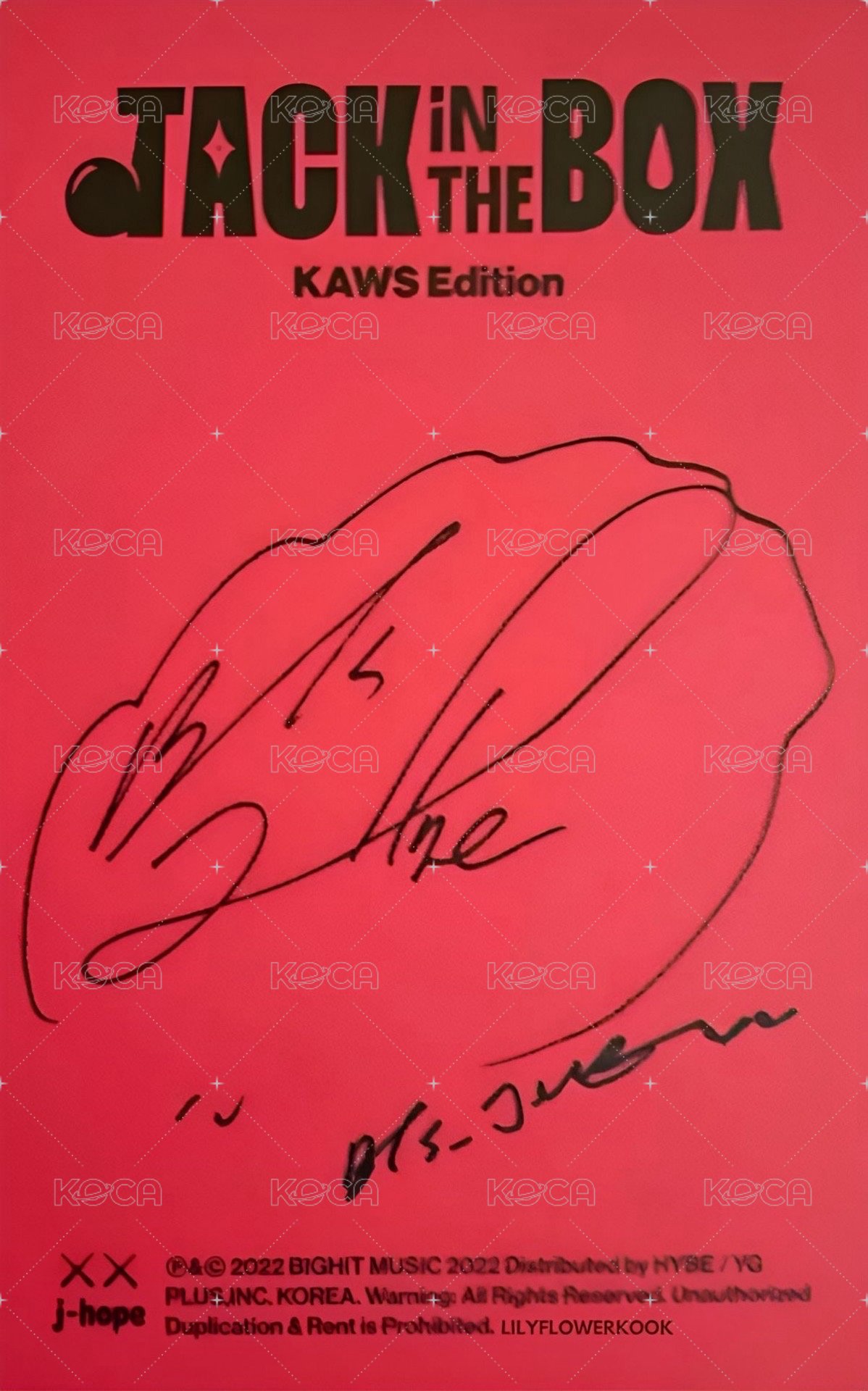 JITB 專輯卡 黑膠 背面