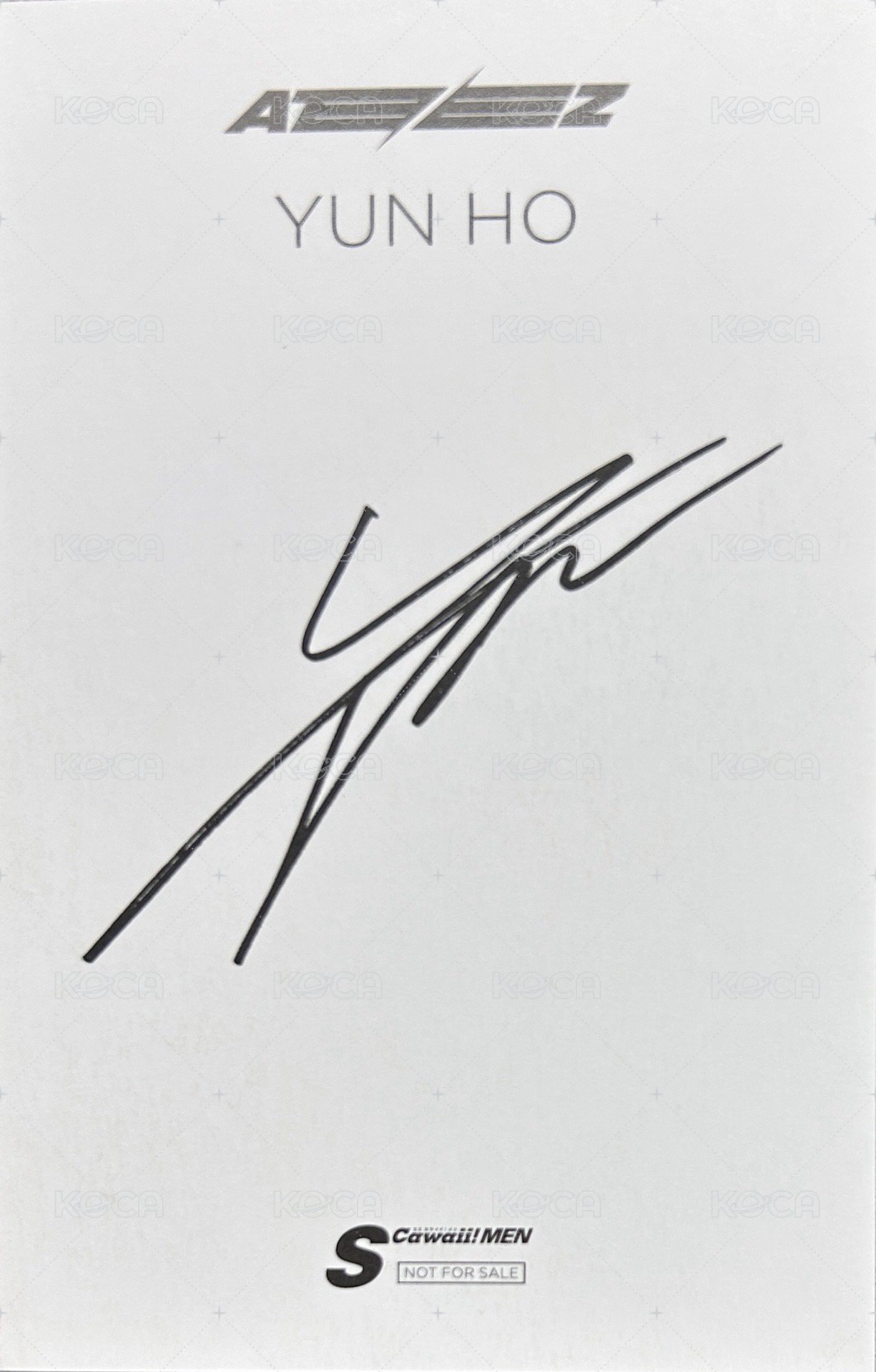 S Cawaii WHITE 雜誌卡 A 背面